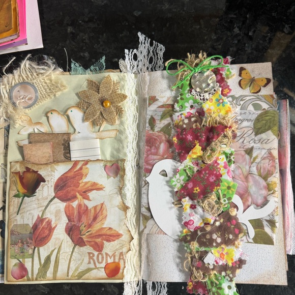 4 Pcs Bound Junk Journal Signatures Handcrafted Unique One of a Kind - Picture 10 of 14